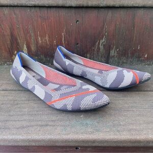 Rothy’s Retired style!!! Camo with orange stripe size 7